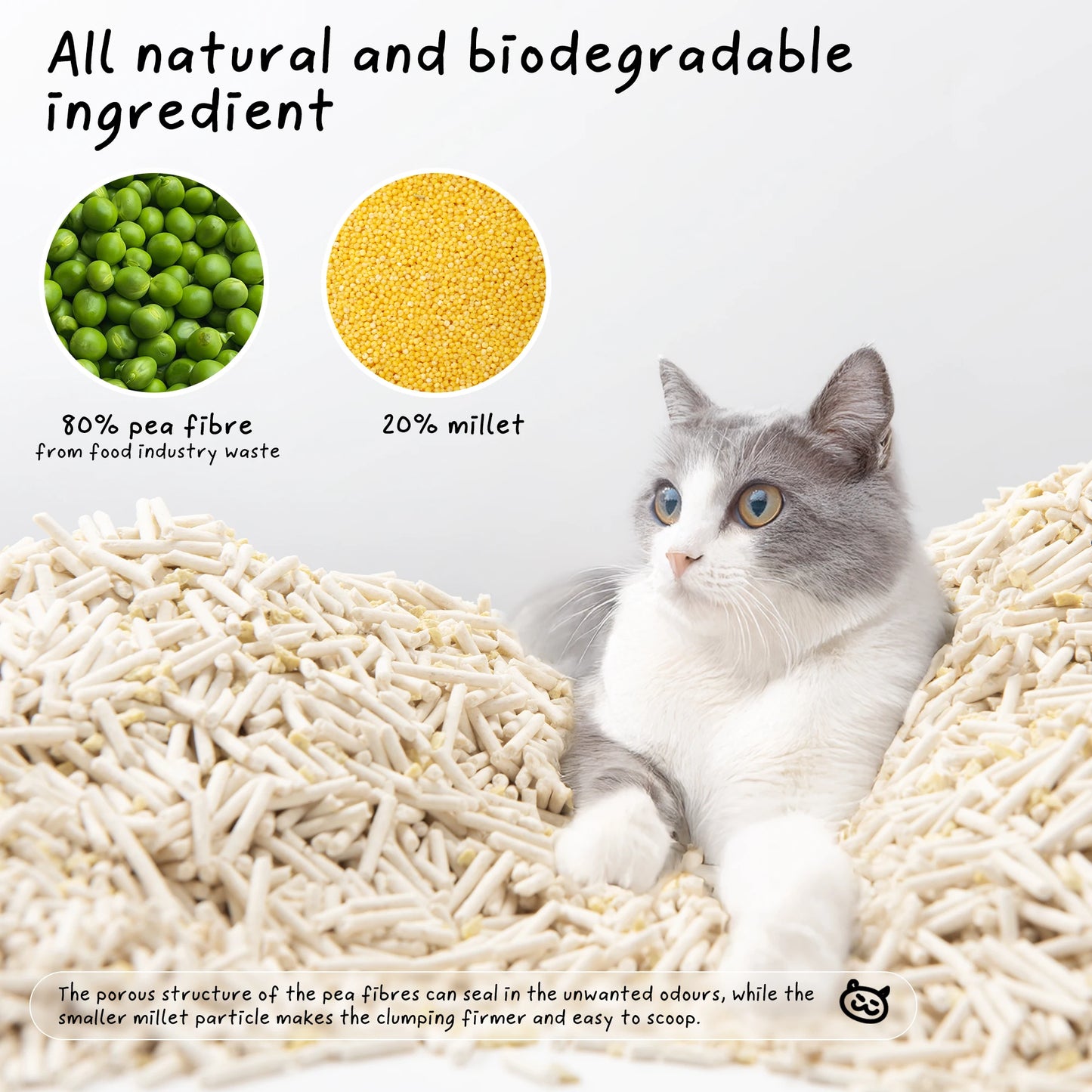 Eco-Friendly Tofu Cat Litter